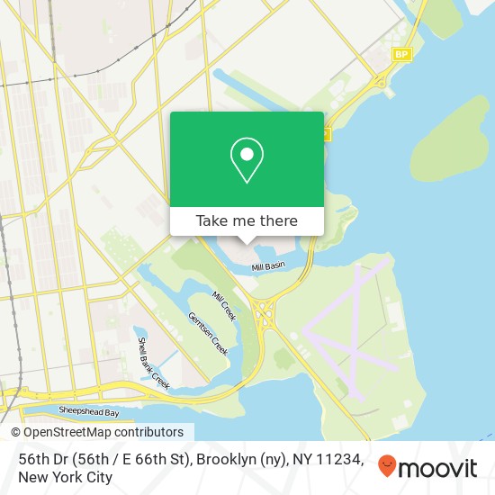 56th Dr (56th / E 66th St), Brooklyn (ny), NY 11234 map