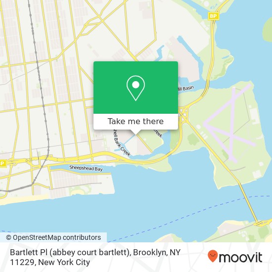 Mapa de Bartlett Pl (abbey court bartlett), Brooklyn, NY 11229