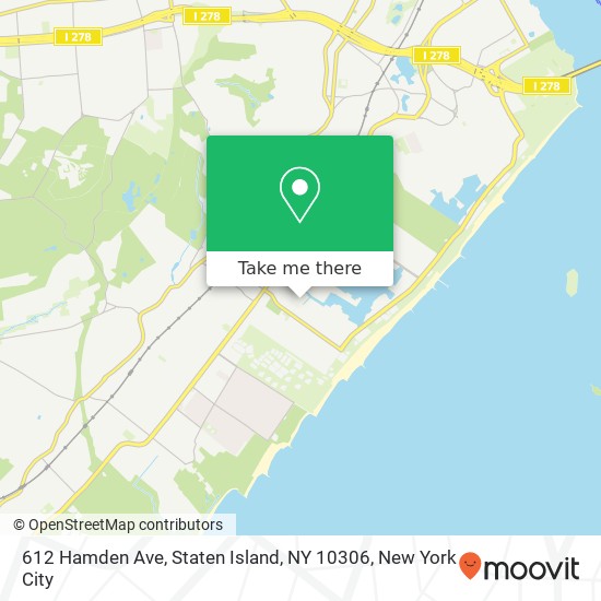 612 Hamden Ave, Staten Island, NY 10306 map