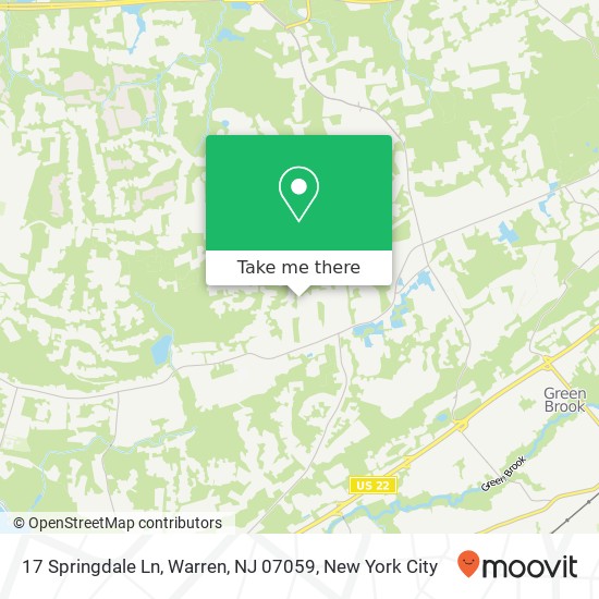 17 Springdale Ln, Warren, NJ 07059 map