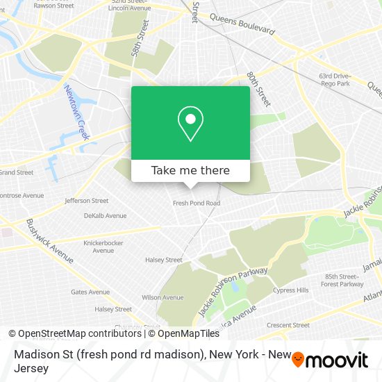 Mapa de Madison St (fresh pond rd madison)