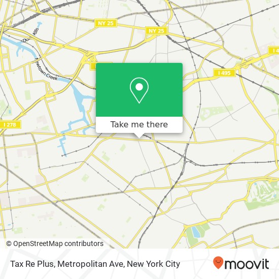 Mapa de Tax Re Plus, Metropolitan Ave
