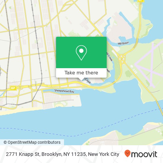 Mapa de 2771 Knapp St, Brooklyn, NY 11235