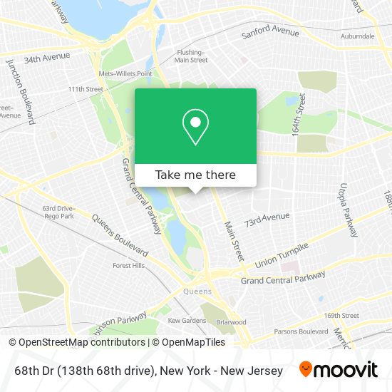 68th Dr (138th 68th drive) map
