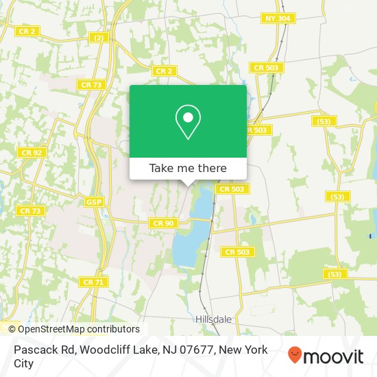Mapa de Pascack Rd, Woodcliff Lake, NJ 07677