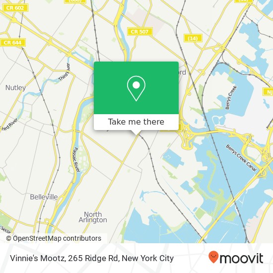 Vinnie's Mootz, 265 Ridge Rd map