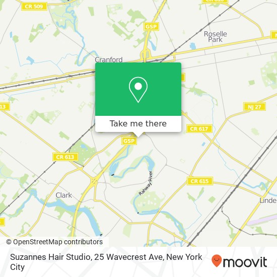 Suzannes Hair Studio, 25 Wavecrest Ave map