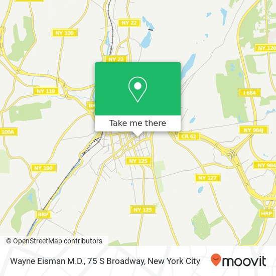 Mapa de Wayne Eisman M.D., 75 S Broadway