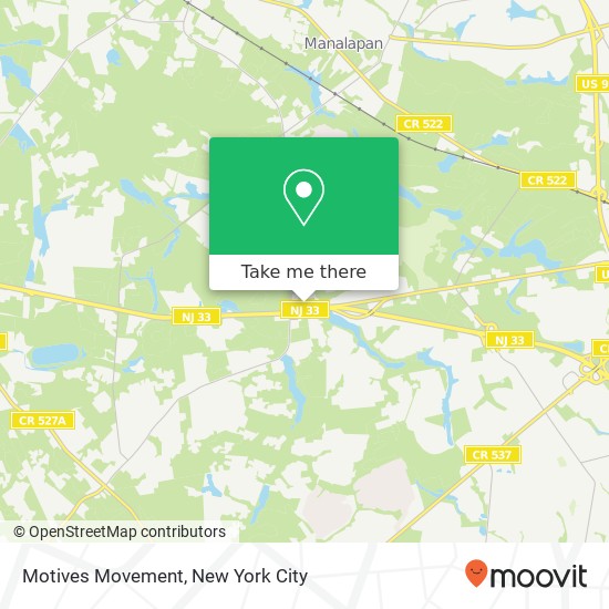 Mapa de Motives Movement, 120 State Route 33