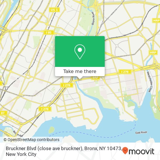 Bruckner Blvd (close ave bruckner), Bronx, NY 10473 map