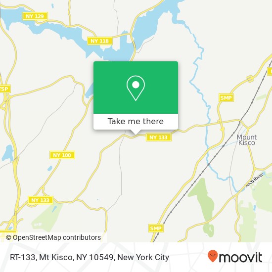 Mapa de RT-133, Mt Kisco, NY 10549
