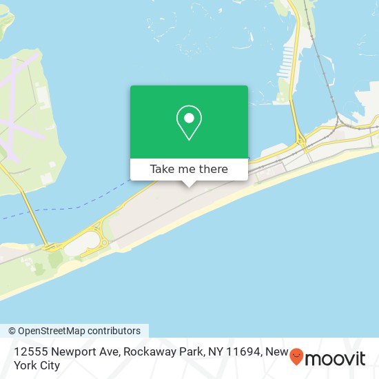 Mapa de 12555 Newport Ave, Rockaway Park, NY 11694