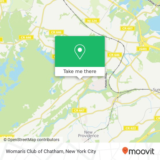 Woman's Club of Chatham map