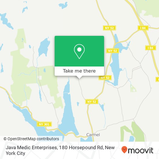 Mapa de Java Medic Enterprises, 180 Horsepound Rd