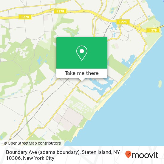 Mapa de Boundary Ave (adams boundary), Staten Island, NY 10306