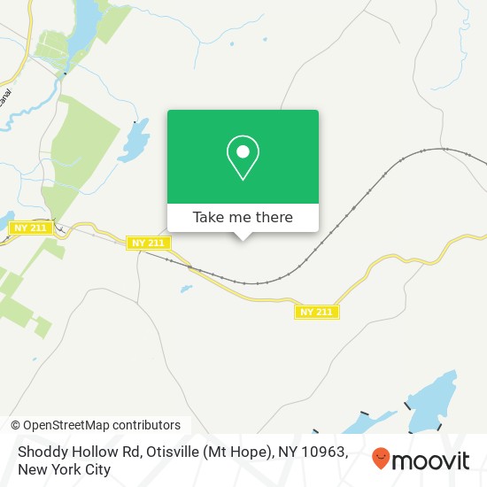 Mapa de Shoddy Hollow Rd, Otisville (Mt Hope), NY 10963