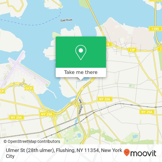 Mapa de Ulmer St (28th ulmer), Flushing, NY 11354