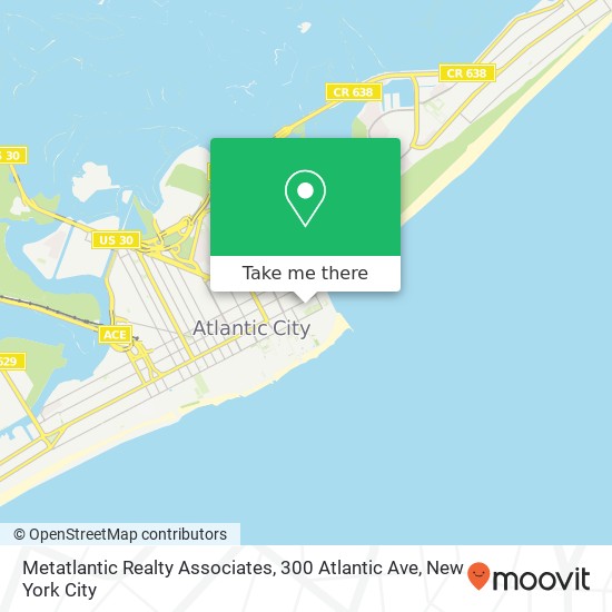 Mapa de Metatlantic Realty Associates, 300 Atlantic Ave