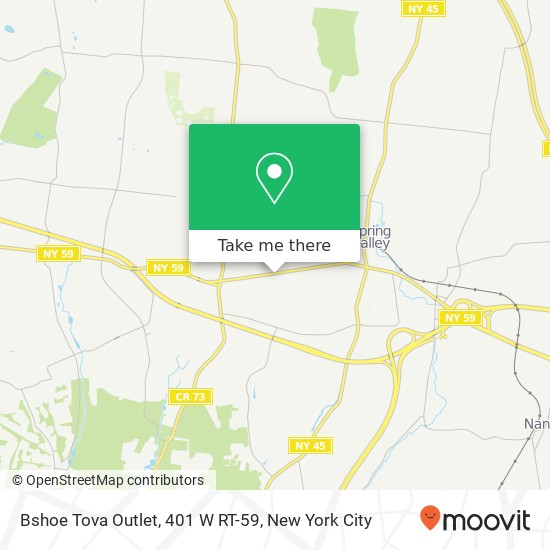 Mapa de Bshoe Tova Outlet, 401 W RT-59