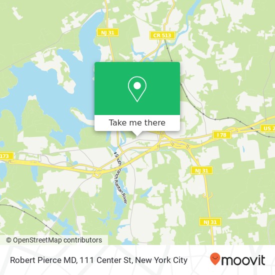 Mapa de Robert Pierce MD, 111 Center St