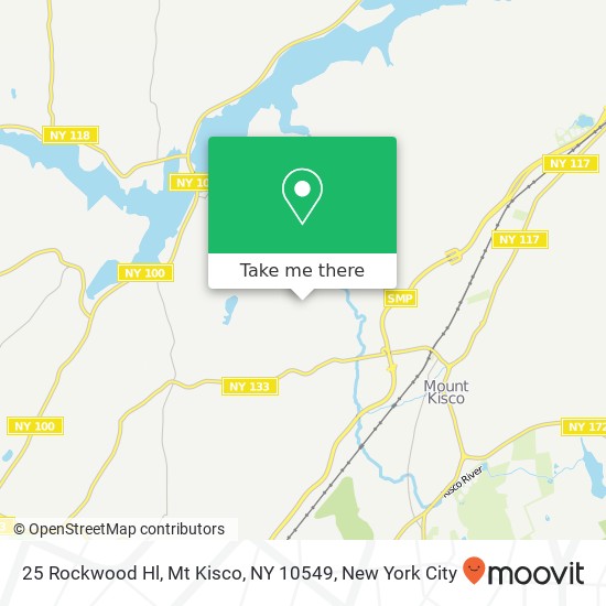 Mapa de 25 Rockwood Hl, Mt Kisco, NY 10549