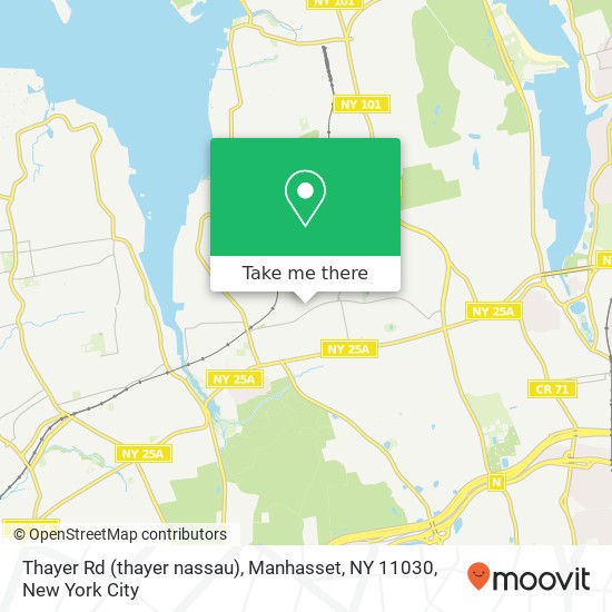 Mapa de Thayer Rd (thayer nassau), Manhasset, NY 11030