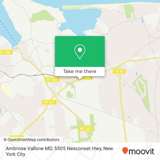 Mapa de Ambrose Vallone MD, 5505 Nesconset Hwy