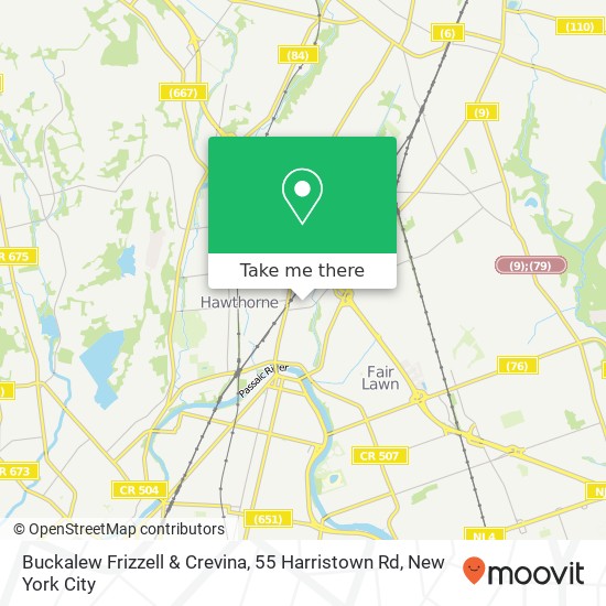 Mapa de Buckalew Frizzell & Crevina, 55 Harristown Rd