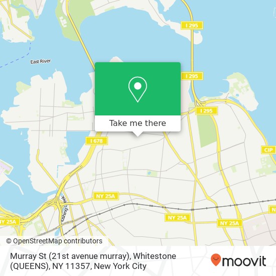 Mapa de Murray St (21st avenue murray), Whitestone (QUEENS), NY 11357
