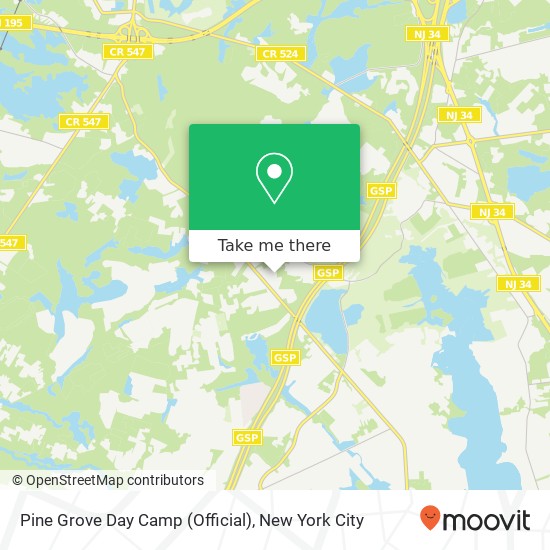 Mapa de Pine Grove Day Camp (Official)