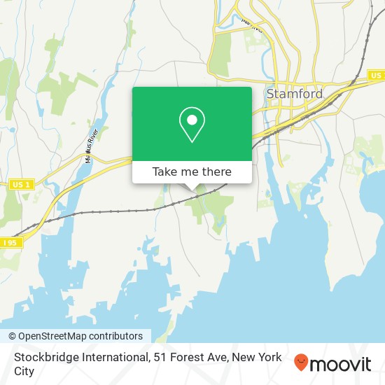 Mapa de Stockbridge International, 51 Forest Ave