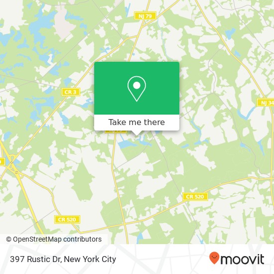 397 Rustic Dr, Morganville, NJ 07751 map