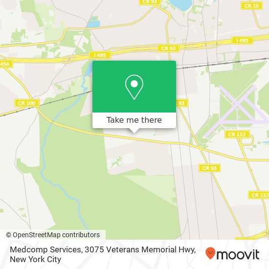 Medcomp Services, 3075 Veterans Memorial Hwy map