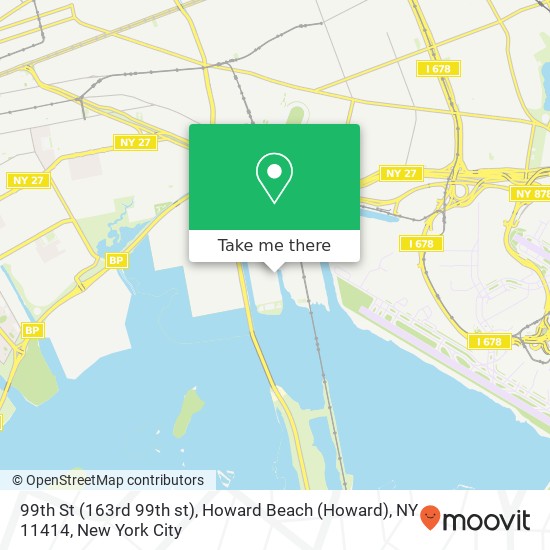 Mapa de 99th St (163rd 99th st), Howard Beach (Howard), NY 11414