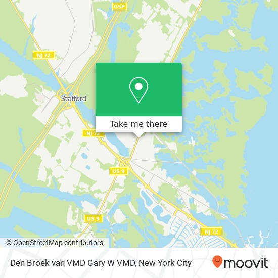 Den Broek van VMD Gary W VMD, 211 N Main St map