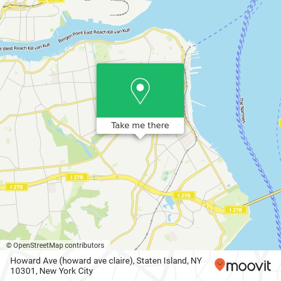 Howard Ave (howard ave claire), Staten Island, NY 10301 map