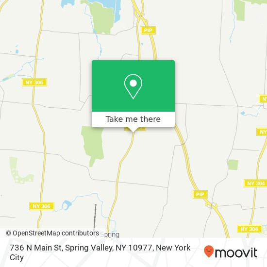Mapa de 736 N Main St, Spring Valley, NY 10977