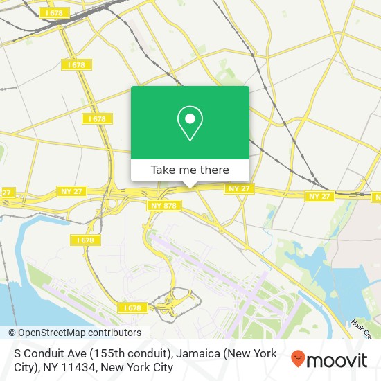 Mapa de S Conduit Ave (155th conduit), Jamaica (New York City), NY 11434