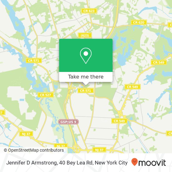 Jennifer D Armstrong, 40 Bey Lea Rd map