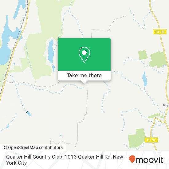 Mapa de Quaker Hill Country Club, 1013 Quaker Hill Rd