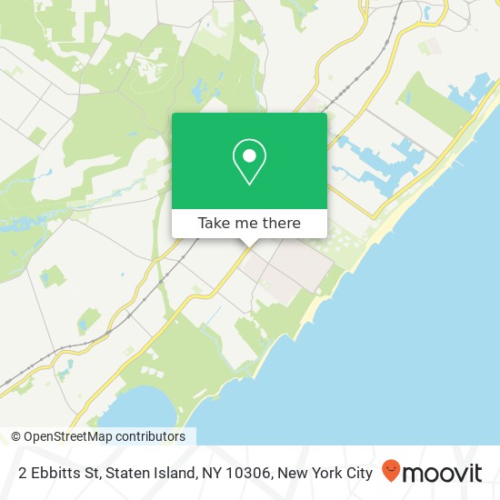 Mapa de 2 Ebbitts St, Staten Island, NY 10306