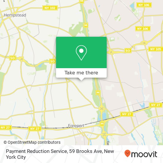 Payment Reduction Service, 59 Brooks Ave map
