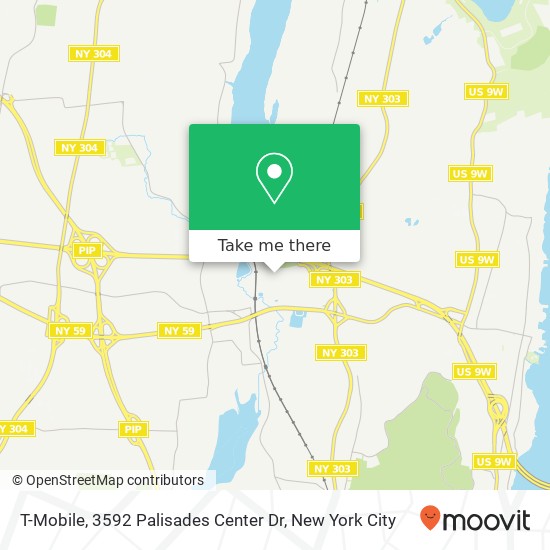Mapa de T-Mobile, 3592 Palisades Center Dr