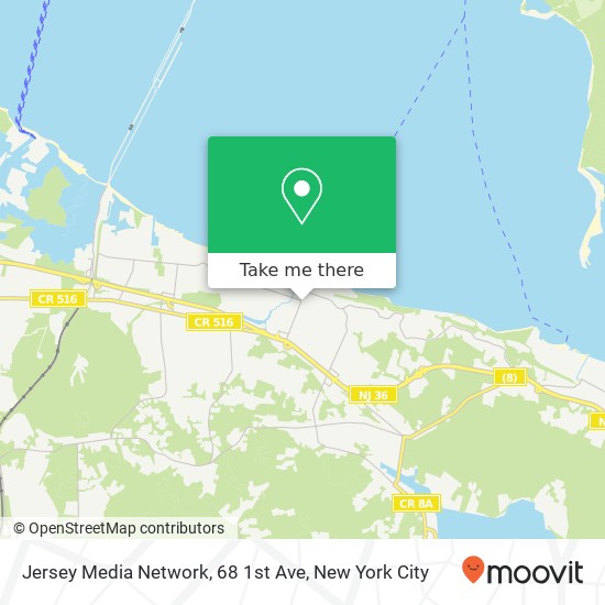 Mapa de Jersey Media Network, 68 1st Ave