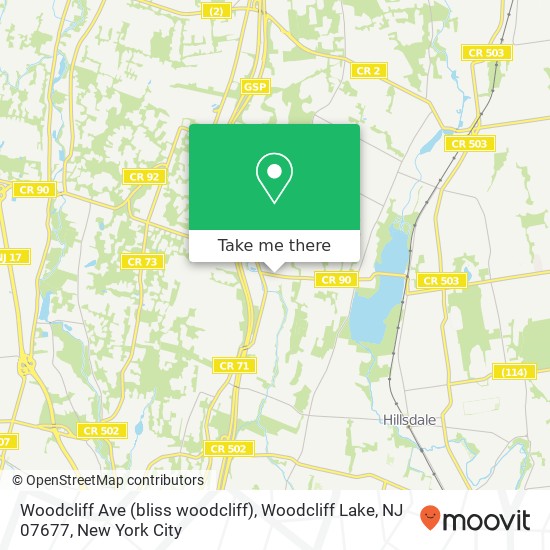Woodcliff Ave (bliss woodcliff), Woodcliff Lake, NJ 07677 map