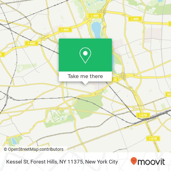 Kessel St, Forest Hills, NY 11375 map