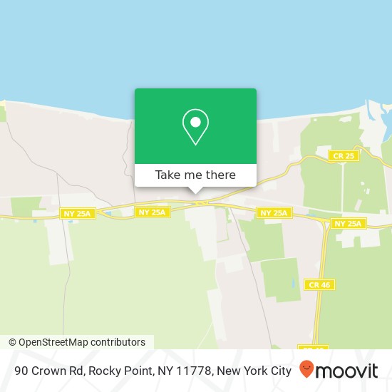 90 Crown Rd, Rocky Point, NY 11778 map