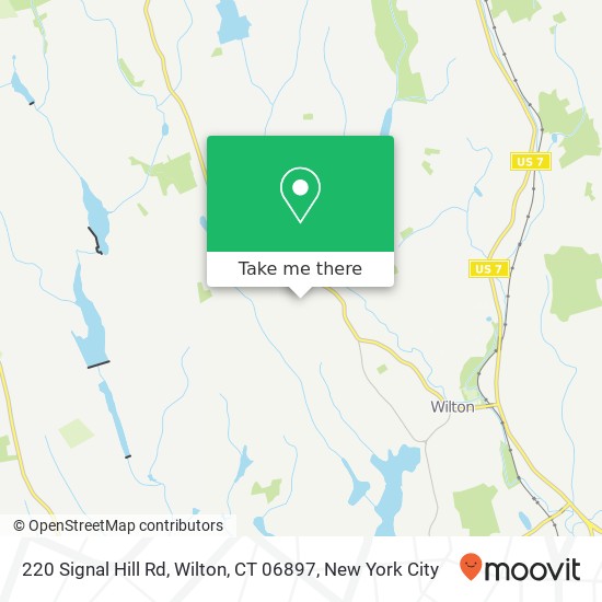 Mapa de 220 Signal Hill Rd, Wilton, CT 06897