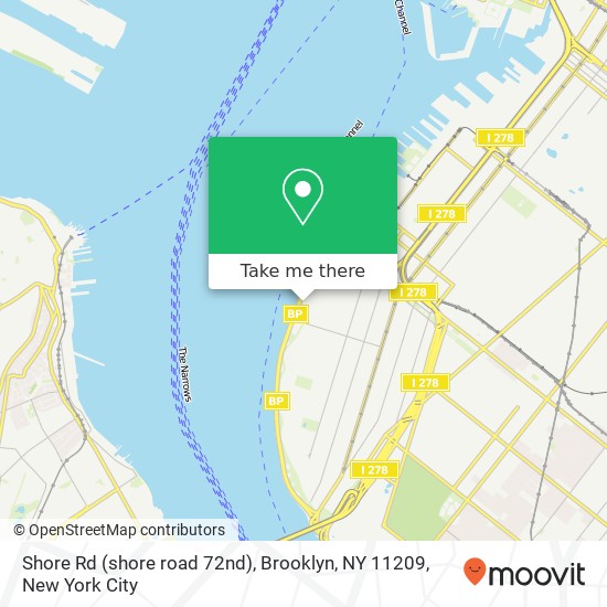 Shore Rd (shore road 72nd), Brooklyn, NY 11209 map