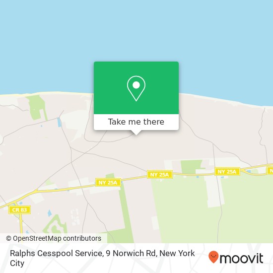 Ralphs Cesspool Service, 9 Norwich Rd map